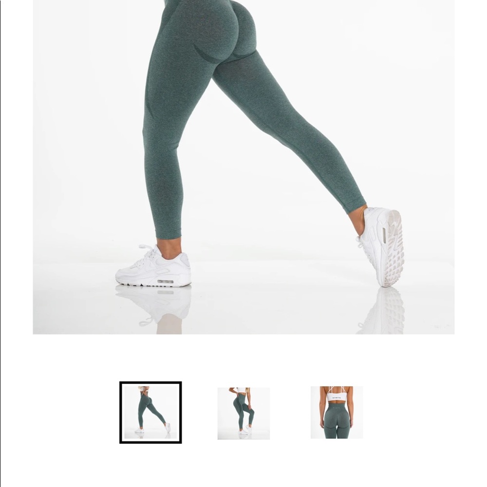 NVGTN contour Forrest green leggings - like brand new. Small